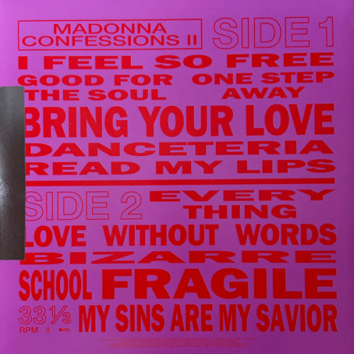 Вініловий диск Madonna: Confessions II